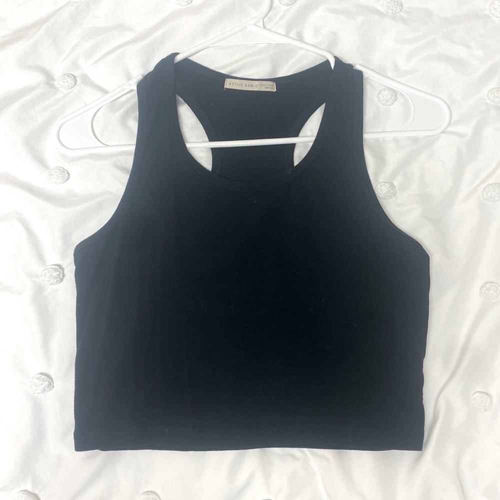 Active Basic black tank top